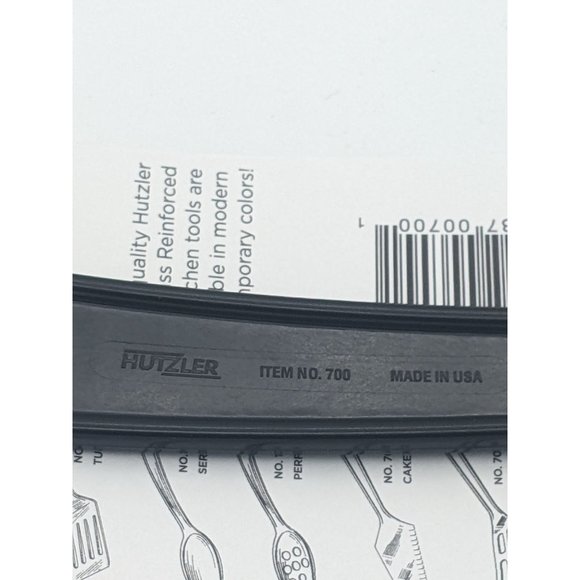 Hutzler Solid Serving Spoon Nylon Reinforced Utensil 11" Black No 700 - Picture 3 of 3